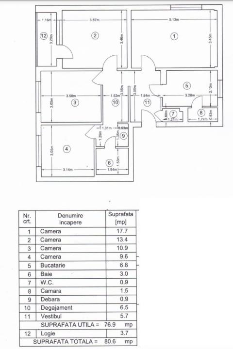 Apartament cu 4 camere Drumul Taberei - Parcul Istru