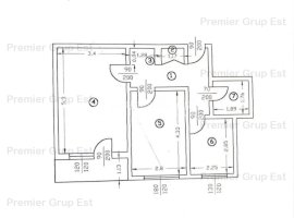 Apartament 2 camere, Gara, 55mp