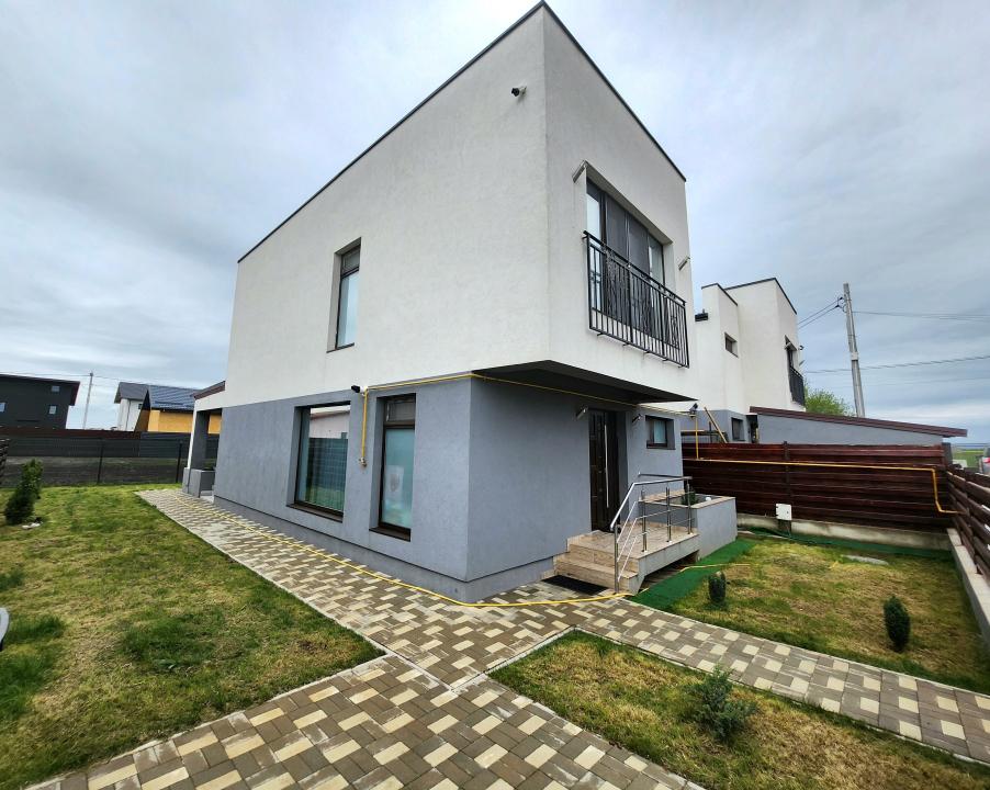 Vila moderna, 4 camere, 2020,  stil mediteranean, Strejnicu, PH