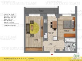 Apartament 2 camere, Popesti Leordeni langa metrou