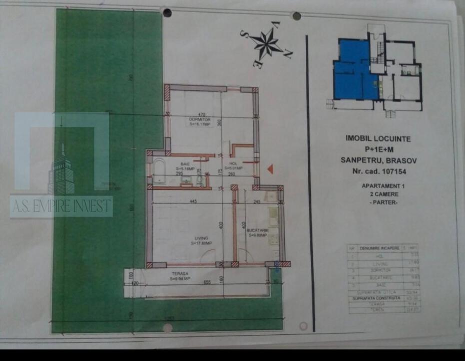 Ap 2 camere decomandat - zona Sanpetru