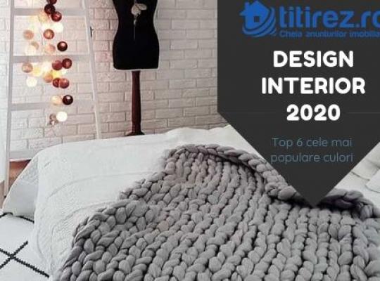 Design interior 2020 - Top 6 cele mai populare culori  