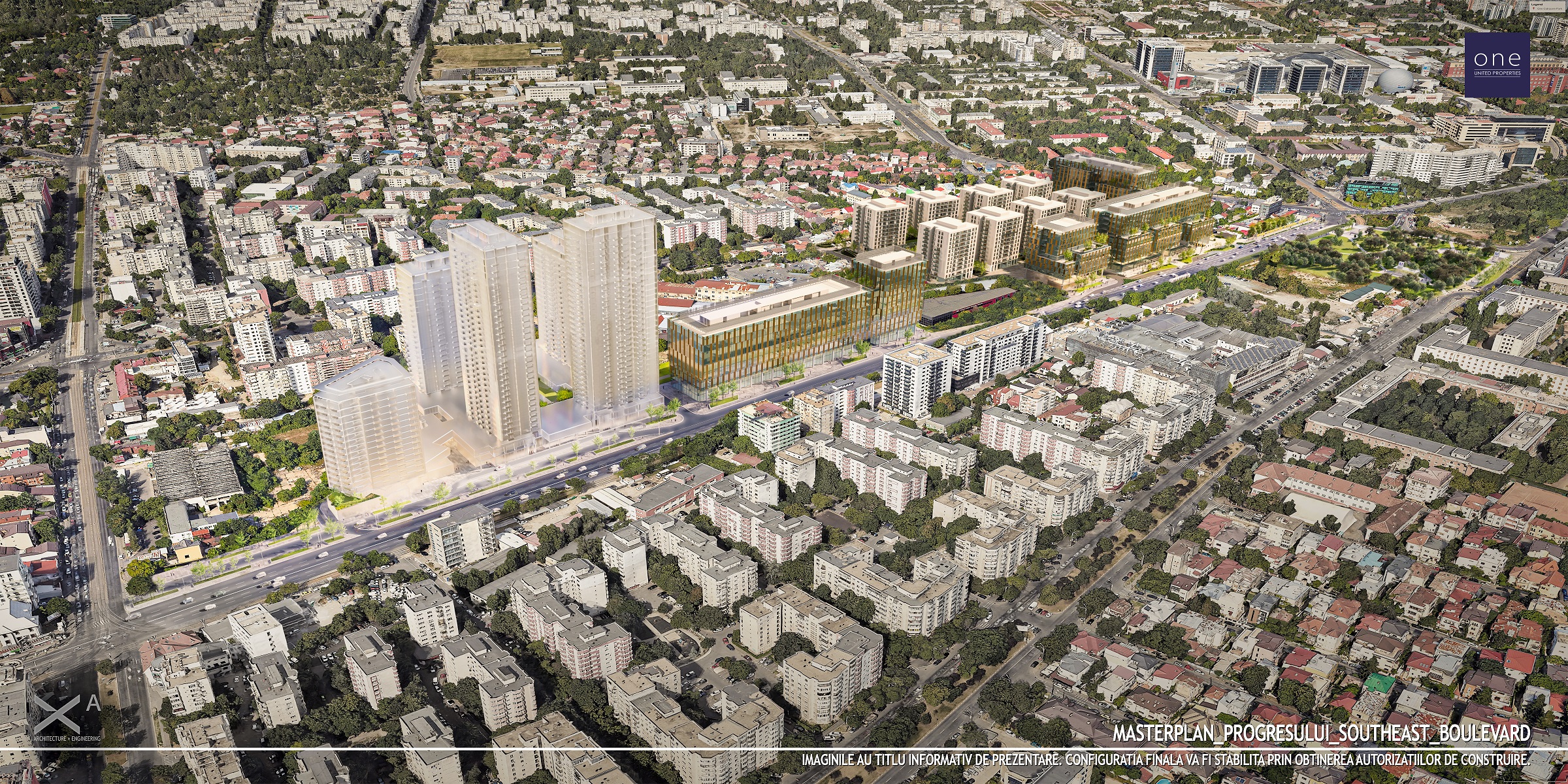 One United Properties a dat 35 mil. euro pe 5 hectare de teren în Capitală. Vrea să ridice un nou ansamblu mixt, cu cele mai înalte turnuri rezidențiale din București